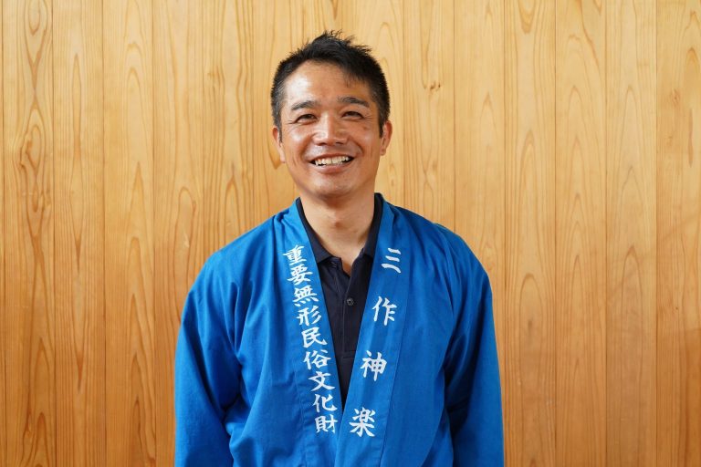 三作神楽保存会・会長　佐藤貴志さん