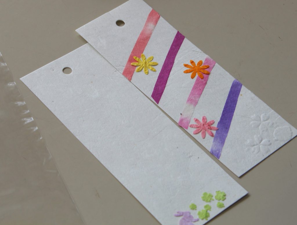 山代和紙をつかった栞